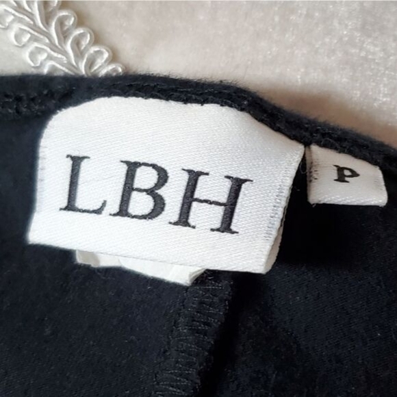 LBH Vintage 1990s Black White Colorblock Racerback Stretchy Mini Tennis Dress S - Picture 12 of 13